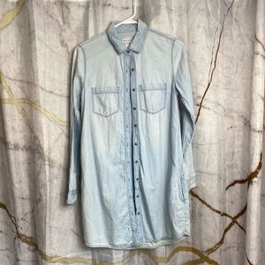 Loose denim dress
